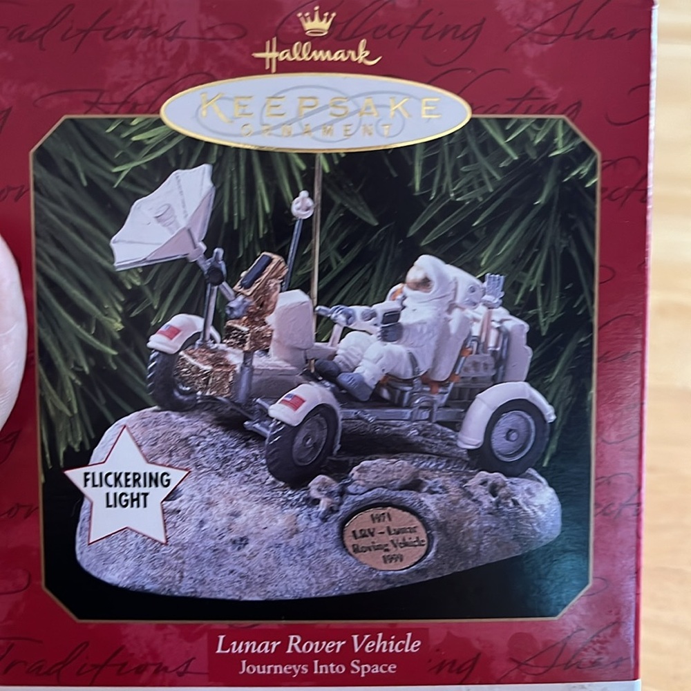 Hallmark lunar rover vehicle ornament
